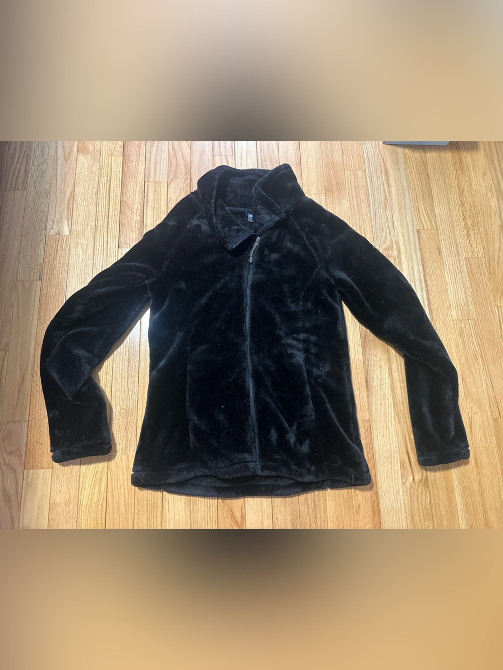 32 degrees heat Black Plush Fleece Jacket - Women Medium